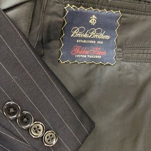 Brooks Brothers Navy Pinstripe Suit